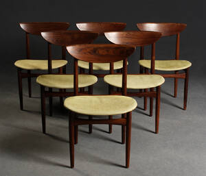 Sechs Palisander Stühle, Dänisches Design 6