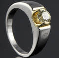 Solitairering. Ca. 0.70 ct