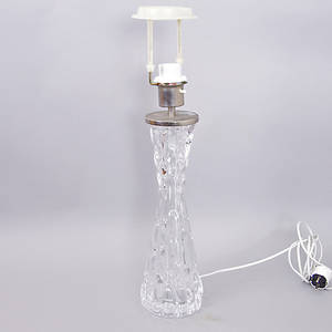 BORDSLAMPA, glas, Carl Fagerlund, Orrefors.