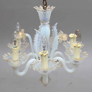 LJUSKRONA, 6 ljuspunkter, venetiansk stil, 1900-talets första hälft.