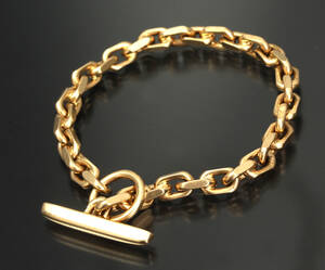 Armlænke med facet, 14 kt guld