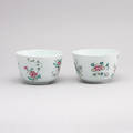 YTTERFODER, 2 st, porslin, Kina, Qingdynastin, 1800-tal.