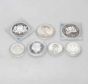 PARTI MYNT, 7 delar, silver.