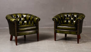 Fåtöjljer, Chesterfieldmodell, ett par 2