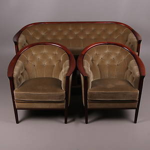 SOFFGRUPP, 4 delar, Bertil Fridhagen för Bröderna Andersson, 1900-talets andra hälft.