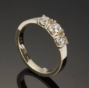 Diamant alliancering, ca. 0.95 ct