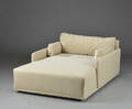 Rune Krøjgaard og Knut Bendik Humlevik for NORR11. Sofa  Chaiselongue model Madonna Sofa Large Single, beige kanvas