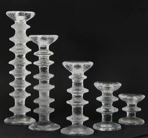 Ljusstakar 5st, Festivo, Timo Sarpaneva för Iittala