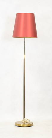 GOLVLAMPA, mässing, 1900-tal.