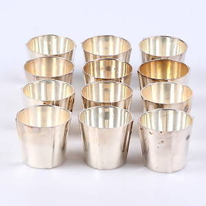 BÄGARE, 12 st. Nysilver, Sigvard Bernadotte för Gense.