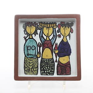 FAT, fajans, Karneval Stig Lindberg, Gustavsberg studio.