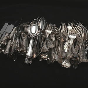 DIVERSE NYSILVERROSTFRITT STÅL, 18-1900-tal.