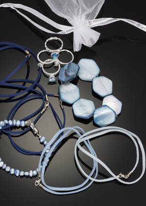 Spinning Jewelry, m.m. blå smykker 11