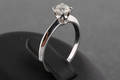 Diamond solitaire ring, approx. 0.54 ct.