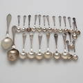 SILVERSKEDAR, 24 st, vikt ca 415 gram.
