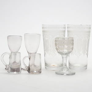 DIVERSE DRICKSGLAS, 7 st, 171800-tal.