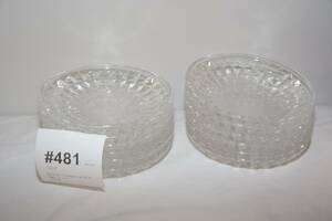 Assietter kristallglas, ca 12 st, diam 17 cm
