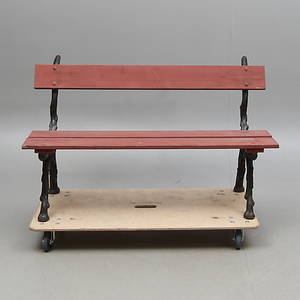TRÄDGÅRDSBÄNK, gjutjärn, 1900-tal.