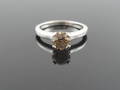 JABEL. Chokolate SOLITAIRE Diamond ring 1,00ct 18k gold.
