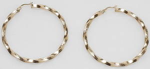 ÖRHÄNGEN, 1 par, 14k guld, vikt ca 7 gr.