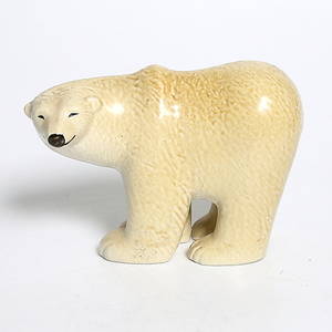 LISA LARSON. Isbjörn, stengods, Skansen, Gustavsberg. 1900-tal.