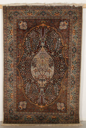 Persisk handknuten matta Ghom mått 143 x 223 cm