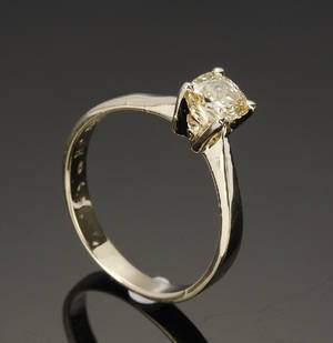Diamantring, ca. 0.60 ct