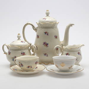 KAFFESERVIS, 23 delar, Rosenthal, 1900-tal.