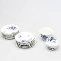 PARTI PORSLIN, 14 delar, Blå Blomst Royal Copenhagen, Denmark.