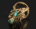 Hermann Siersbøl. Rustik ring, 14 kt guld