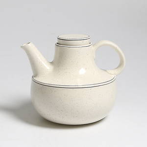 TEKANNA, stengods,  Birka, Stig Lindberg, Gustavsberg. 1900-talets andra hälft.