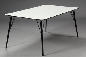 Henrik Pedersen. Spisebord Model Air, 160x100, hvid