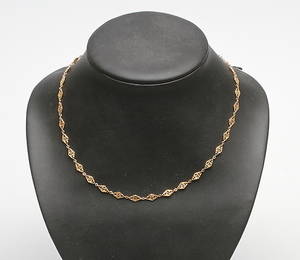 HALSKEDJA, 18k guld, vikt ca 8,7 gr.