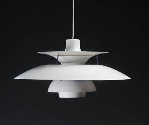 Poul Henningsen. PH5 pendel, hvid