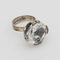 RING, silver med bergskristall, Victor Janssons Guldvaru AB, Lindesberg, 1991.