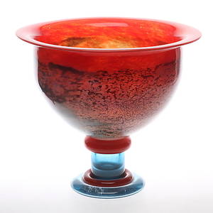 SKÅL PÅ FOT, glas, Cancan, Kjell Engman, Kosta Boda.