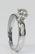 Brillantring, ca. 0.88 ct.