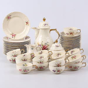 KAFFESERVIS, 60 delar, porslin, sanssouci,  Rosenthal.