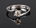 Brillant solitairering - ca. 0.45 ct