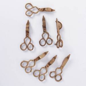 LJUSSAXAR, 7 st, mässing