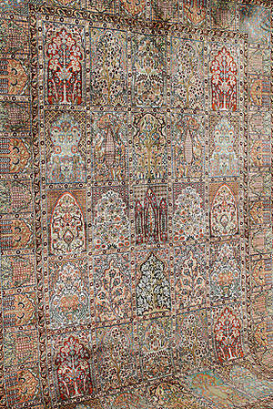 MATTA, Orientalisk, Kashmir, silke, 295 x 185 cm.