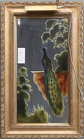 SPEGEL, bemålad, 1900-tal.