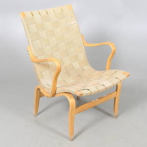 FÅTÖLJ, Eva, Bruno Mathsson. Firma Karl Mathsson Värnamo Sweden. 1973.