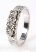 Diamantring 18 kt hvidguld, 0.25 ct
