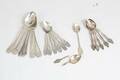 Kaffeskedar, silver