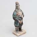 GRAVFIGUR i terracotta, sen Ming dynasti, 1368-1644, Kina.