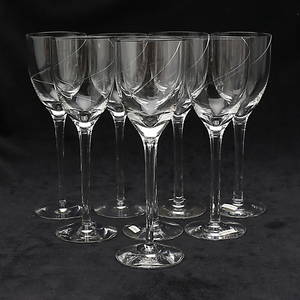 VINGLAS, 8 st, Line, Anna Ehrner, Kosta Boda.