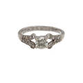 RING, 14K vitguld med diamanter, totalt ca 0,72 ct. vikt 3,0 g.