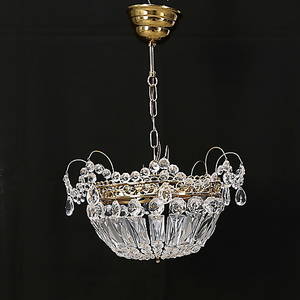 LJUSKRONA, plafondmodell, 1900-talets andra hälft, höjd 44 cm.