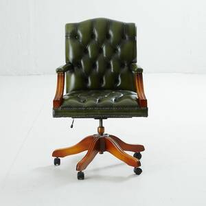 Skrivbordsstol skinnklädsel